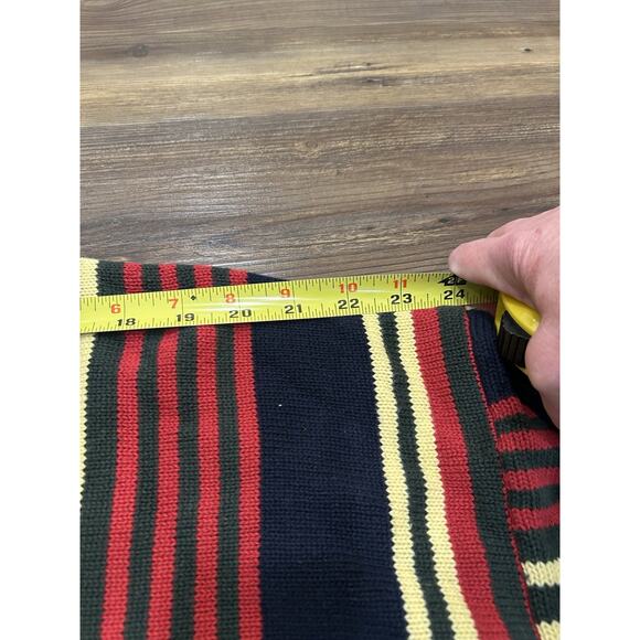 Vtg Saddlebread Stripes Pullover Crewneck Sweater Mens Sz Large 80's Grandpacore - Picture 9 of 11